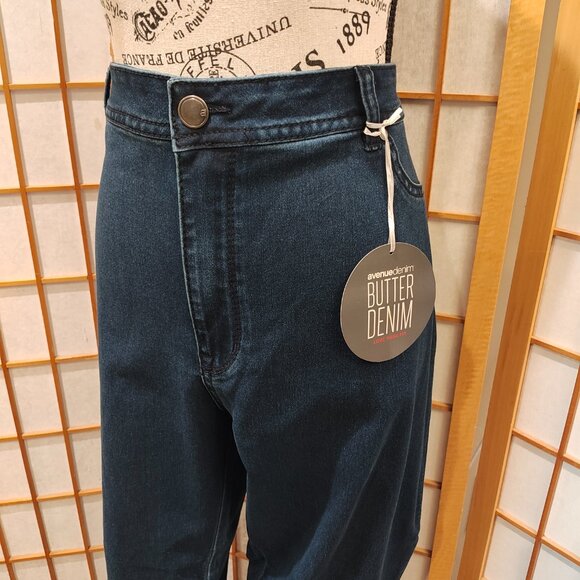 Avenue Denim Butter Denim Straight Leg Jeans, Size 26 Petite, New With Tags - Picture 4 of 9